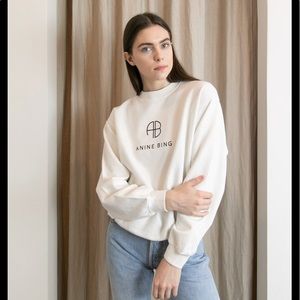 Anine Bing XS white sweatshirt